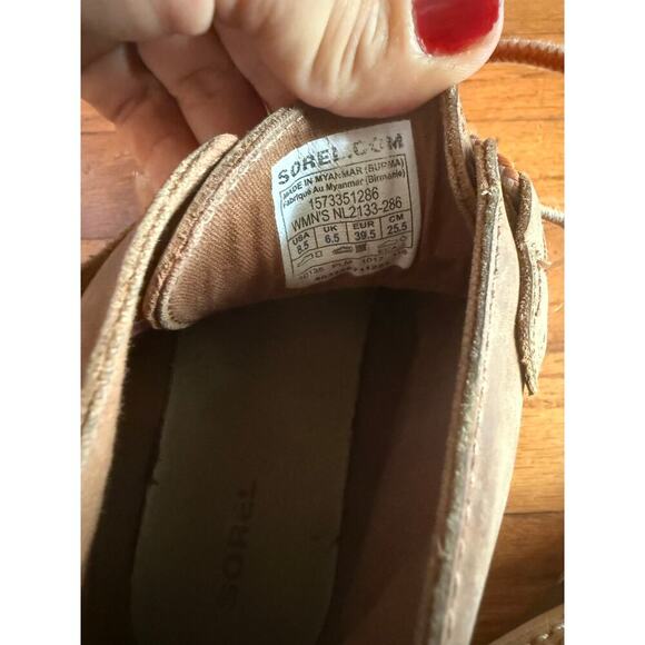 SOREL Women's Out N About Leather Duck Boots size 8.5 - Picture 10 of 13